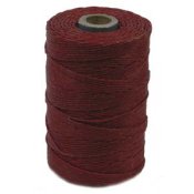 5 m Vaxad 3-trdg Lintrd, ca 0,5 mm, Red