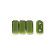 50 st Brick Beads 6x3 mm, Opaque Olive