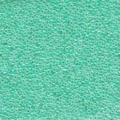 10 g 15/0 Seed Beads, Green/Aqua Ceylon