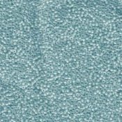 10 g 15/0 Seed Beads, Lined Aqua Mist AB
