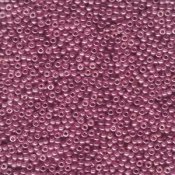 10 g 11/0 Seed Beads, Semi-Matte Cranberry Gold Luster