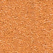10 g 11/0 Seed Beads, Opaque Light Orange Luster