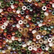 10 g 11/0 Seed Beads, Mix-Earthtone