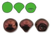 1 st mushroom, 9x8 mm, Jet Purple Luster