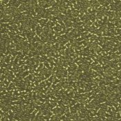 10 g 15/0 Seed Beads, Semimatte Silverlined Light Green