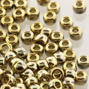 5 g Matubo Seedbeads 7/0, Crystal Full Amber