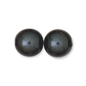 25 st 6 mm runda glasprlor i prlemor, Black Pearl