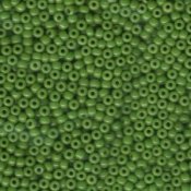 10 g 8/0 Seed beads, Opaque Jade Green