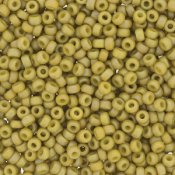 10 g 8/0 Seedbeads, Frosted Opaque Glaze Rainbow Pistachio