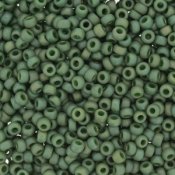 10 g 8/0 Seedbeads, Frosted Opaque Glaze Rainbow Shamrock