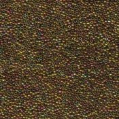 5 g 15/0 Seed Beads, Metallic Gold Iris