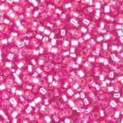 5 g 11/0 Delicas, Silverlined Duracoat Pink Parfait