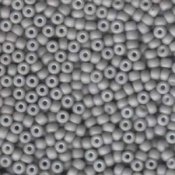 10 g 6/0 Seedbeads, Matte Opaque Grey