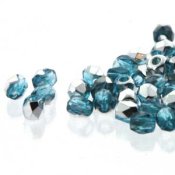 50 st Firepolished 2 mm, Aqua Labrador