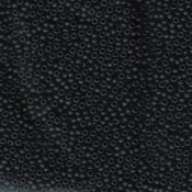 10 g 11/0 Seedbeads, Black Matte