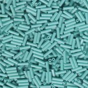 10 g Buglebeads, 6 mm, Opaque Turquoise Green