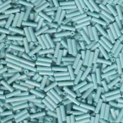 10 g Buglebeads, 6 mm, Matte Opaque Turquoise