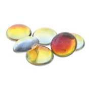 1 st Tjeckisk Cabochon, 18 mm, Backlit Tequila