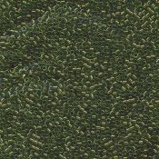 5 g 11/0 Delica, Transparant Olive