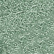 5 g 11/0 Delica, Galvanized Semi-Frosted Dark Mint