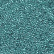 5 g 11/0 Delica, Transparent Caribbean Teal AB