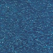 5 g 11/0 Delica, Transparent Capri Blue Dyed