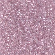 5 g 11/0 Delicas, Transparent Pale Rose Luster