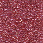5 g 11/0 Delicas, Claret Lined Opal AB