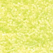 5 g 11/0 Delica, Inside Dyed Lime Aid