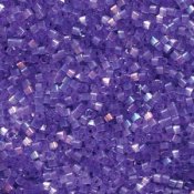 5 g 11/0 Delicas, Silk Inside Dyed Lilac AB