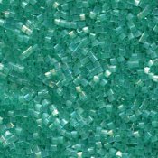 5 g 11/0 Delica, Silk Inside Dyed Aqua Green AB