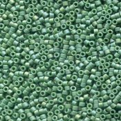 5 g 11/0 Delica, Matte Opaque Glazed Turtle Green AB