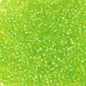 5 g 11/0 Delicas, Fancy Lined Celery