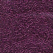 5 g 11/0 Delica, Nickel Plated Dyed Dark Fuchsia OBS! Inneh�lle