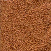 5 g 11/0 Delicas, Dyed Opaque Pumpkin
