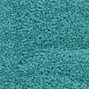 5 g 11/0 Delica, Opaque Turquoise Matted