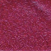 5 g 11/0 Delica, Dyed Matte Transparant Fuchsia