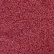 5 g 11/0 Delica, Semi-Frosted Transparent Dark Rose