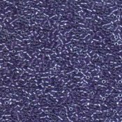 5 g 11/0 Delica, Sparkling Purple Lined Crystal
