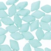 30 st Gemduo, 5 x 8 mm, Bondeli Matt Mint