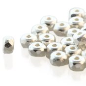 50 st Microspacers, 2x3 mm, Fine Silver Plated