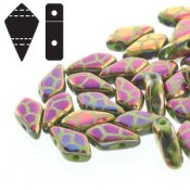 20 st Kite 9x5 mm, Cracked Lazer Wasabi