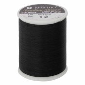 500 m Miyuki Beadingthread, ca 0,2 mm, Black