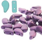 20 st Paisley 8x5 mm, Metallic Suede Purple