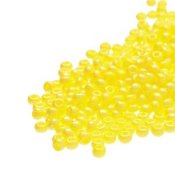 20 g 8/0 Preciosa Seedbeads, Yellow Opaque Luster