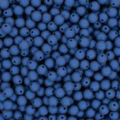 100 st runda, 3 mm, Alabaster Cobalt Glaze