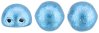 10 st 2-h�ls cabochoner, 7 mm, Saturated Metallic Little Boy Blu
