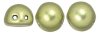 10 st 2-h�ls cabochoner, 7 mm, Saturated Metallic Limelight