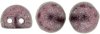 10 st 2-h�ls cabochoner, 7 mm, Saturated Metallic Dusty Cedar