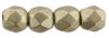 50 st Firepolished 2,5 mm, Sueded Gold Cloud Dream